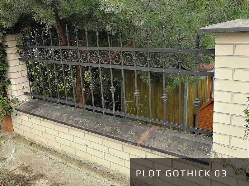 Kovaný plot Gothick 3