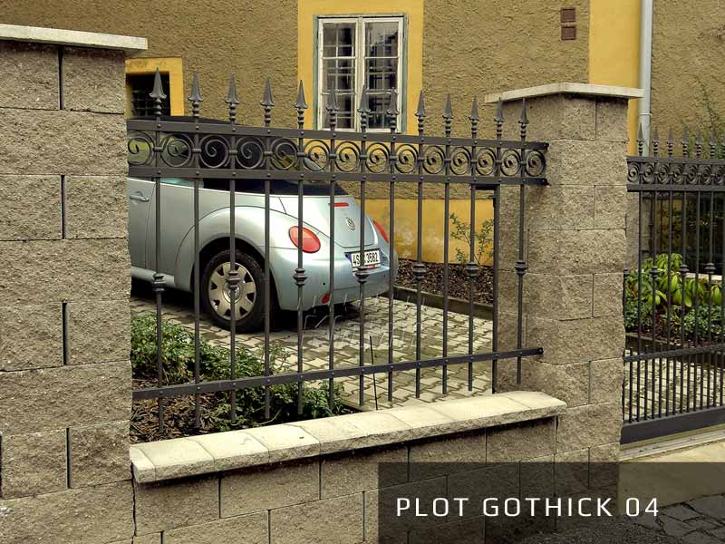 Kovaný plot Gothick 4